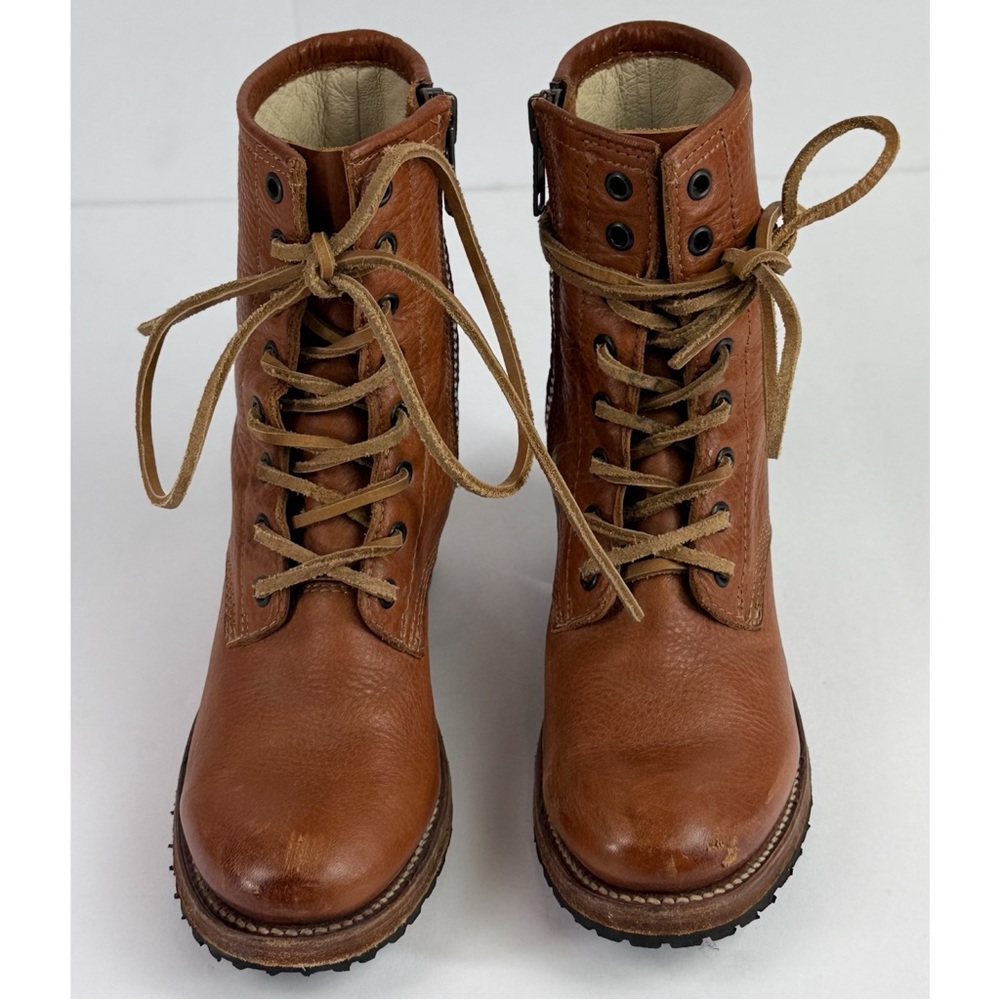 Freebird Women’s Cavalier Tan Leather Side Zipper Ankle Boots, size 7 - Picture 2 of 11